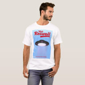 ロズウェルUFOビンテージポスター カラー Tシャツ (正面フル)