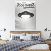 ロズウェルUFOヴィンテージのポスターを参照 キャンバスプリント (インサイチュ (寝室))
