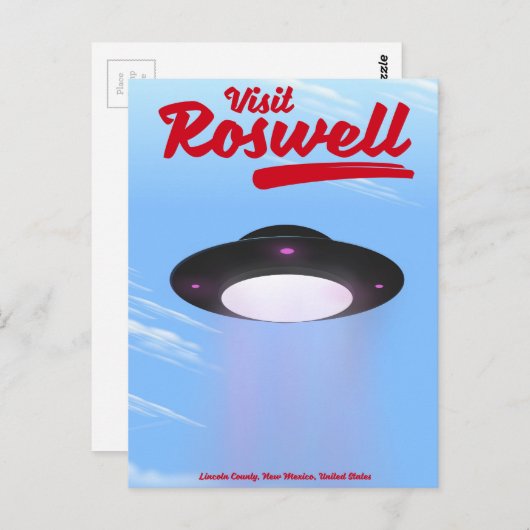 ロズウェルUFOヴィンテージのポスターカラーを参照 ポストカード (正面/裏面)