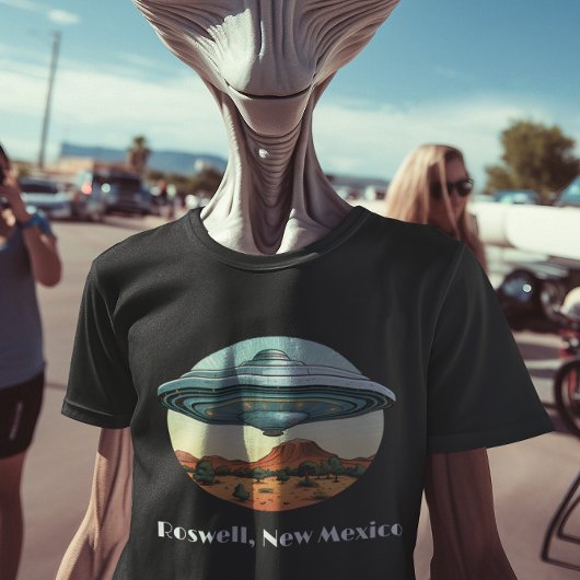 ロズウェルUFO宇宙船 ニューメキシコ州 Tシャツ