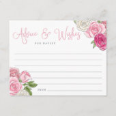 ロセガーデンブライダルシャワーアドバイス&ウィッシュズカード エンクロージャーカード (正面)