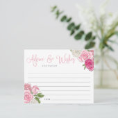 ロセガーデンブライダルシャワーアドバイス&ウィッシュズカード エンクロージャーカード (スタンド正面)