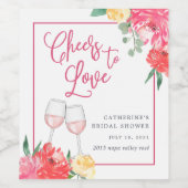 ロセガーデンブライダルシャワー ワインラベル (シングルラベル)