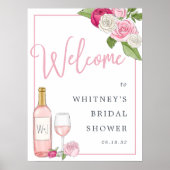 ロセガーデン |ブライダルシャワーウェルカムサイン ポスター (正面)