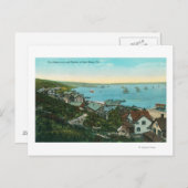 ロセクランス砦とシティの空中表示 ポストカード (正面/裏面)