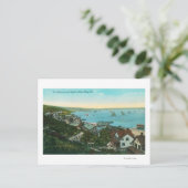 ロセクランス砦とシティの空中表示 ポストカード (スタンド正面)