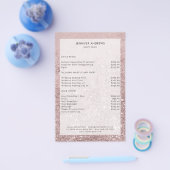 ロセゴモダンルドグリッターサロン価格表表フライヤー チラシ (シングル)