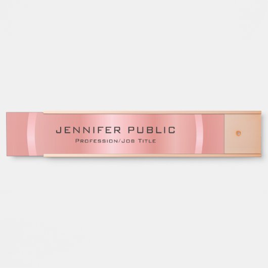 ロセゴルモダングラマラスエレガントテンプレート サインプレート (正面)