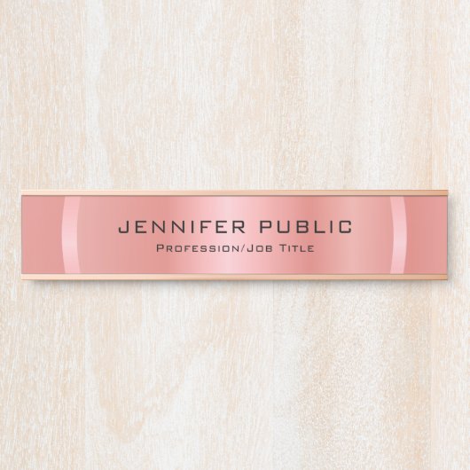 ロセゴルモダングラマラスエレガントテンプレート サインプレート (正面)