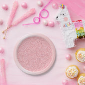 ロセゴールドグリッターモダンピンクテンプレートトレンディー空白の ペーパープレート (パーティー)