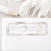 ロセスタイリッシュゴルドマーブルテンプレート差出人住所 ラベル (インサイチュ)