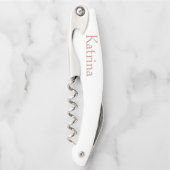 ロセパーソナライズされたグ結婚ロcの花嫁 ソムリエナイフ (正面)