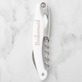 ロセパーソナライズされたグ結婚ロcの花嫁 ソムリエナイフ (裏面)