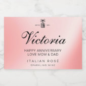 ロセパーソナライズされたラベル スパークリングワインラベル (シングルラベル)