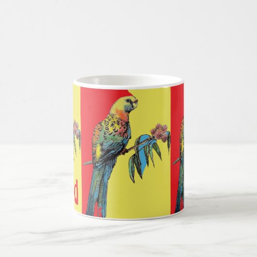 ロセラパロットウォーターパパ父名 コーヒーマグカップ (中央)