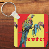 ロセラパロットウォーター子供ボーイズ名 キーホルダー (正面)