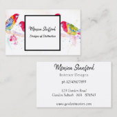 ロセラパロットフラワーズウォーター色名刺 名刺 (正面/裏面)