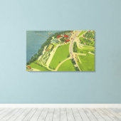 ロセランドパークの空中景色 キャンバスプリント (インサイチュ (ウッドフロア))