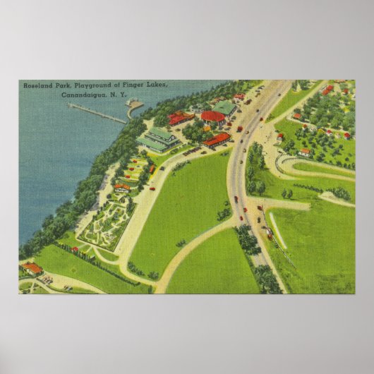 ロセランドパークの空中景色 ポスター (正面)