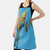 ロセルラオウム鳥ブルーパターンメンズパパエプロン エプロン (インサイチュ)