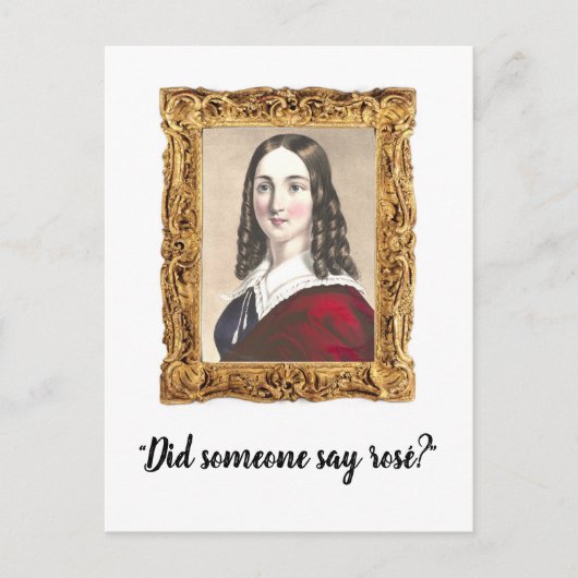 「ロゼって言った人は?」 ワイおもしろいンママ葉書 ポストカード (正面)