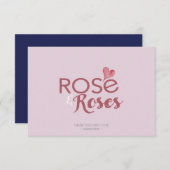 ロゼとバラバレンタインデー サンキューカード (正面/裏面)