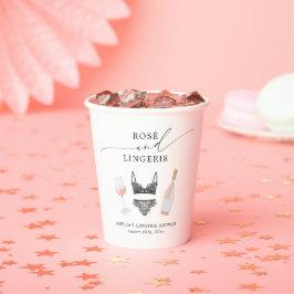 ロゼとランジェリーのブライズシャワー 紙コップ