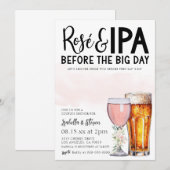 ロゼとIPAカップルのシャワー招待状 招待状 (正面/裏面)