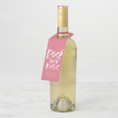 ロゼははっきりしたおもしろいモダンバラの母の日 ボトルネックタグ (アングル)