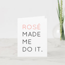 ロゼは私にそれをグリーティングカードをやらせた カード