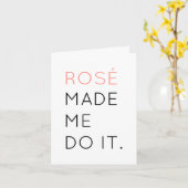 ロゼは私にそれをグリーティングカードをやらせた カード (黄色い花)