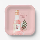 ロゼオーバーロゼ バレンタインデーパーティー ピンク ペーパープレート (正面)