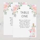 ロゼオールデイブライダルシャワーテーブルカード プログラム (正面/裏面)