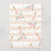 ロゼオールデイブライダルシャワーテーブルカード プログラム (裏面)