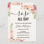 ロゼオールデイブライダルシャワー招待状 招待状 (正面/裏面)