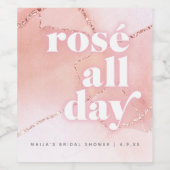 ロゼオールデイワインボトルラベル ワインラベル (シングルラベル)