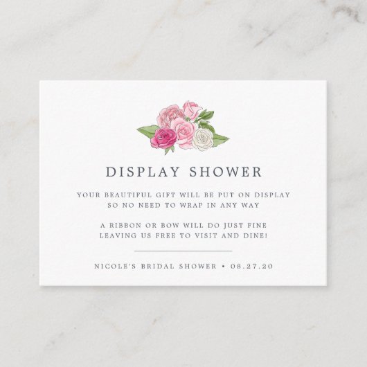 ロゼガーデンディスプレイシャワーカード エンクロージャーカード (正面)