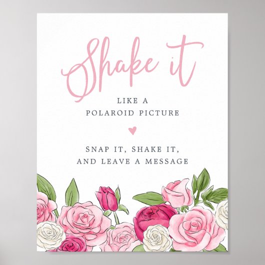 ロゼガーデンフォトゲストブックサイン ポスター (正面)