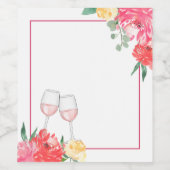 ロゼガーデンブラインドテイスティング ワインラベル (シングルラベル)