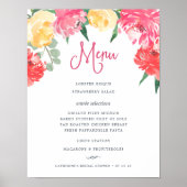 ロゼガーデンメニューサイン ポスター (正面)