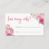 ロゼガーデン"いくつのコルク"推測ゲームのカード エンクロージャーカード (正面)