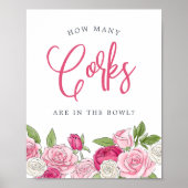 ロゼガーデン"いくつのコルク"推測ゲームサイン ポスター (正面)