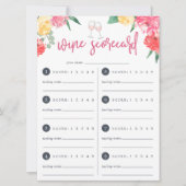 ロゼガーデン | ワイン テイスティング スコアカード (正面)