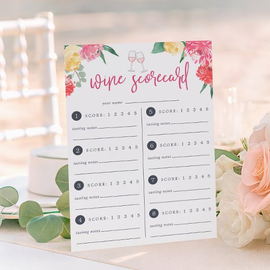 ロゼガーデン | ワイン テイスティング スコアカード