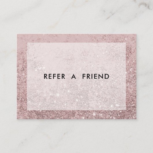 ロゼゴモダンルドグリッターサロン 割引カード (正面)