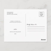 ロゼゴールドグリッタークリスマス3フォトコラージュホリデイ ポストカード (裏面)