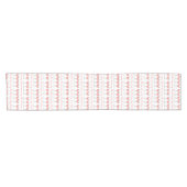 ロゼザデイピンク遠くにローズガラスワイン恋人 ショートテーブルランナー (横)