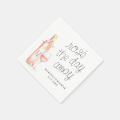 ロゼザデイ遠くにブライダルブランチ スタンダードカクテルナプキン (角)