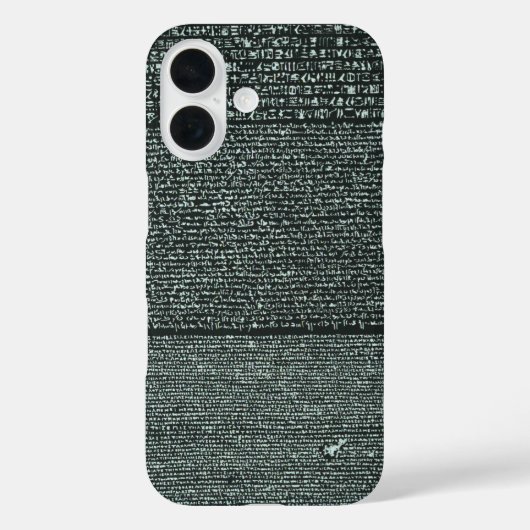 ロゼッタストーン古代エジプトの象形文字 Case-Mate iPhoneケース (裏面)