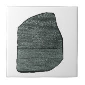 ロゼッタ石の古代エジプトのヒエログリフ タイル (正面)